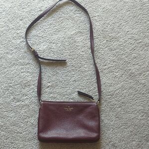 Kate Spade Deep Burgundy Crossbody Bag